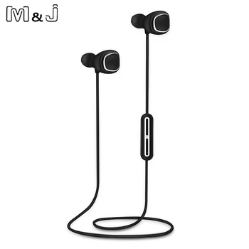 

M&J Wireless Headphones Noise Cancelling Headset (5 EQ modes) Bluetooth Earbuds IPX4 Water Resistant Sport Headset with Mic