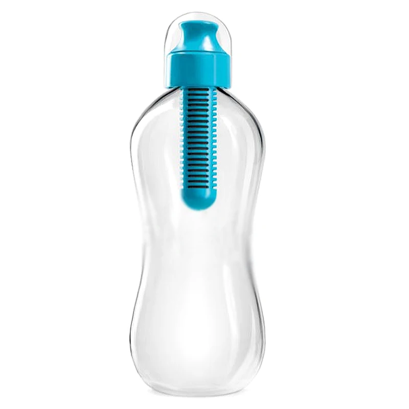 Шьет 550 мл открытый воды Bobble гидратации фильтр Бутылка фильтрованная питьевая, синий