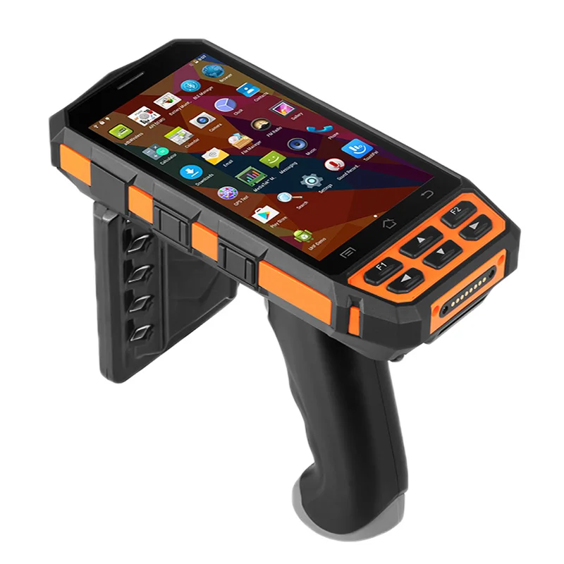 SM-DT510 وعرة GSM 4G كمبيوتر محمول باليد جهاز الروبوت 7.0 الباركود ماسحة 1D 2D NFC RFID UHF قارئ PDA مع بقبضة مسدس