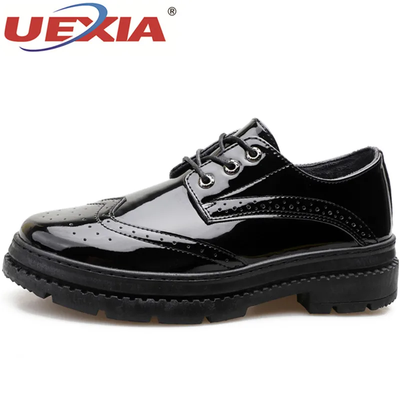 UEXIA Luxury Brand Men Oxfords Diamond Rhinestones Loafers Rivets