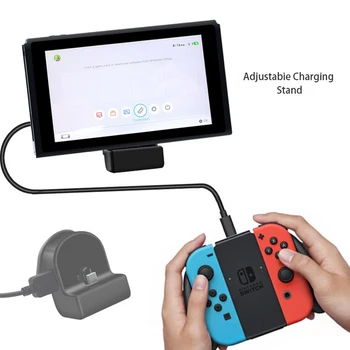 

USB Charger Dock Stand For Nintend Switch NS Console USB Type-C Charging Holder For Nintendos Switch Game Accessories For NS