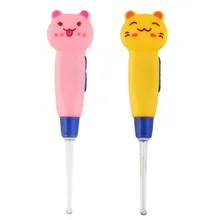 

Portable LED Flashlight Ear Wax Remove EarPick Cleaner Health Care Tool Cartoon Animal Decoration convenient see ear hole clear