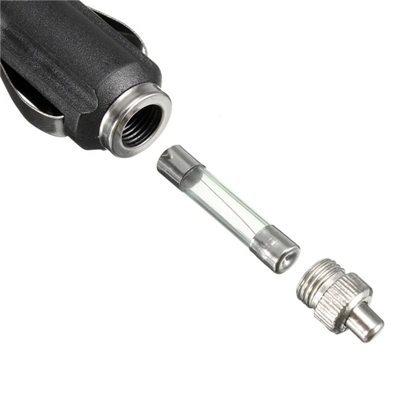 

New 5A Male Car Cigarette Lighter Socket Plug Connector With Fuse Red LED Connector VS998
