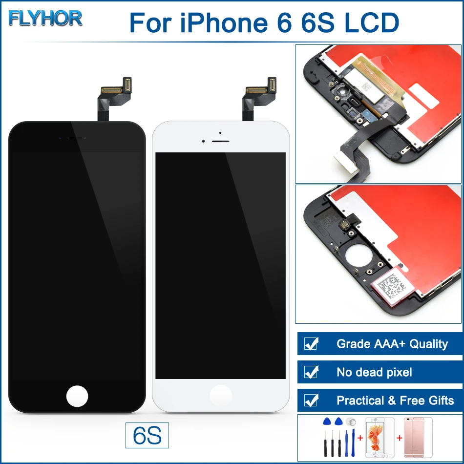 AAA Quality LCD for iPhone 6S Touch Screen Digitizer Replacement 6 Display 5 Assembly No Dead Pixel 5S | Мобильные телефоны и