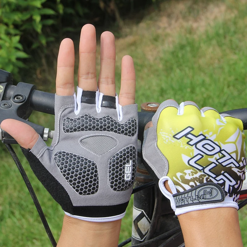Летние уличные велосипедные перчатки с полупальцами для мужчин и женщин, противоскользящие гелевые дышащие нескользящие спортивные перчатки для езды на мотоцикле и горном велосипеде