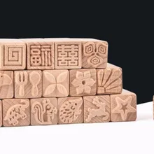 16 шт./компл. керамический инструмент текстура древесины уплотнение из чистой твердой древесины печать креативный инструмент Керамическая глина скульптура разминание печать