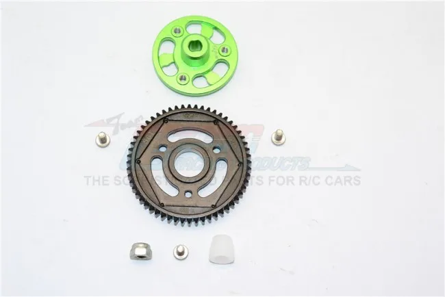 1/10 осевой SCX10 II 90046 сплав SPUR GEAR адаптер + стальная шестерня 56 T 1 комплект