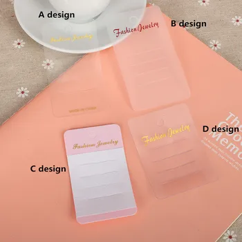 

50pcs/lots White Clear Transparent Plastic Hair Clip Pin Jewelry Packing Card Cheap Simple Design Factory Jewelry Card Supplier