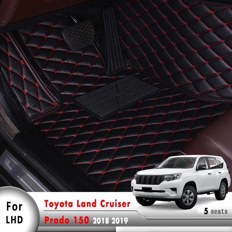 Кожаный автомобильный коврик интерьерные автомобильные аксессуары LHD автомобильные коврики для Toyota Land Cruiser Prado 150 5 мест
