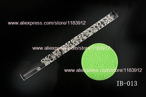 IB-013 Embossing Fondant sugar craft cake mold Print press Pastry diy fondant Gum Paste Rolled emboss roll pin | Дом и сад