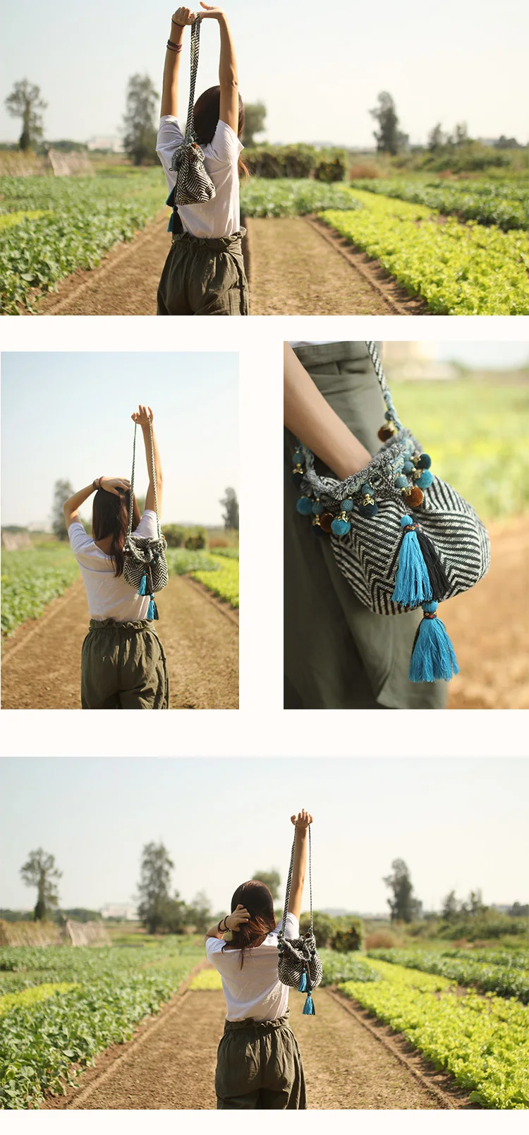 women bag shoulder cross body bags fringe tassel handbag purse (12)