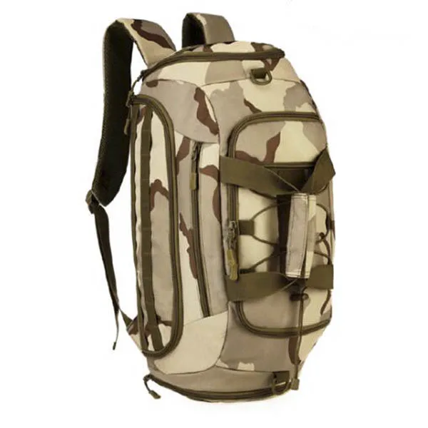 desertcamo Сумка в стиле милитари, Большая вместительная сумка для багажа, многофункциональный рюкзак для кемпинга, походные спортивные мини-сумки для охоты на открытом воздухе - Цвет: desertcamo
