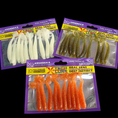 10pcs/lot Classic Flexible Soft Lures 75mm /2g Artificial Bait Silicone Lure Fishing Tackle Fishing Lures
