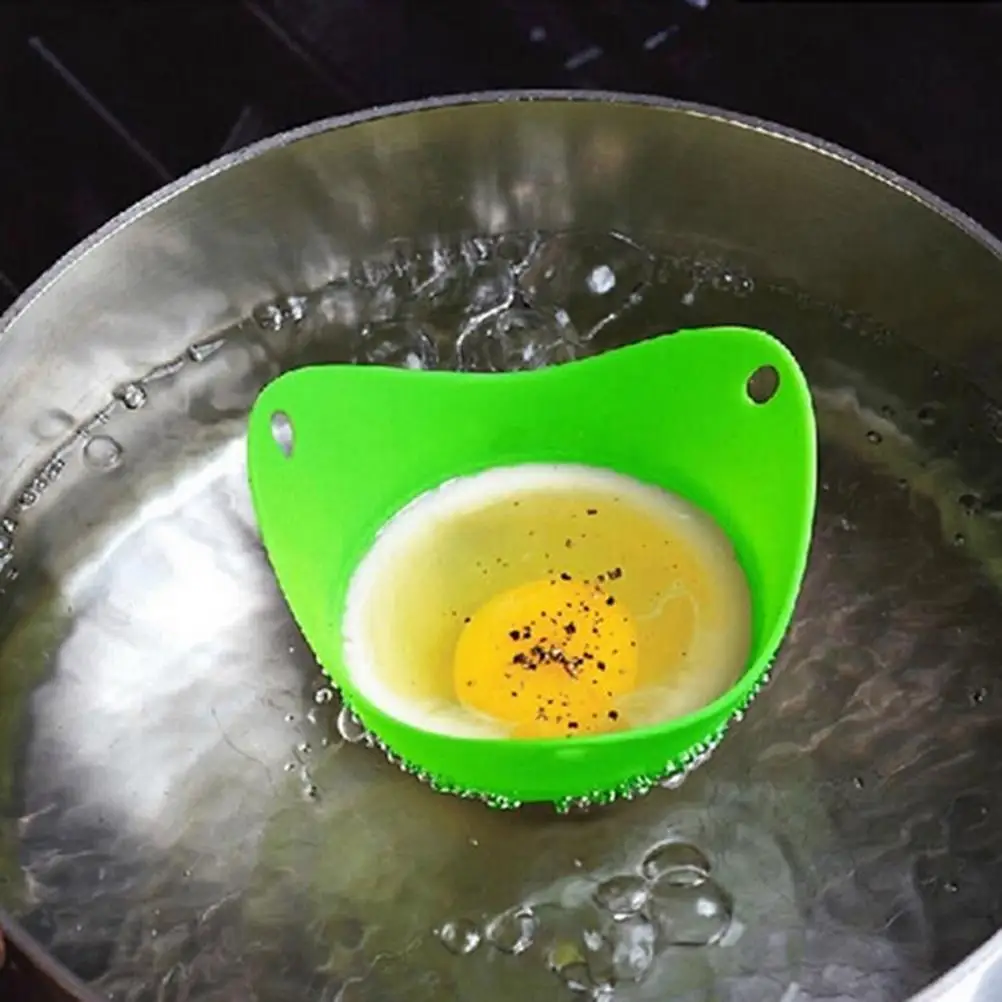 Новинка 1 шт., силиконовая Яйцо-пашот, емкость для варки, кухонная посуда, паховая форма для выпечки(случайный цвет