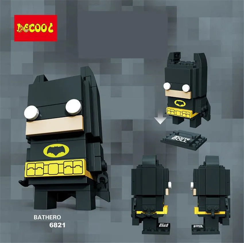 Decool ideas мини Блок Super Hero Bircks Бэтмен строительные блоки комплект милая кукла