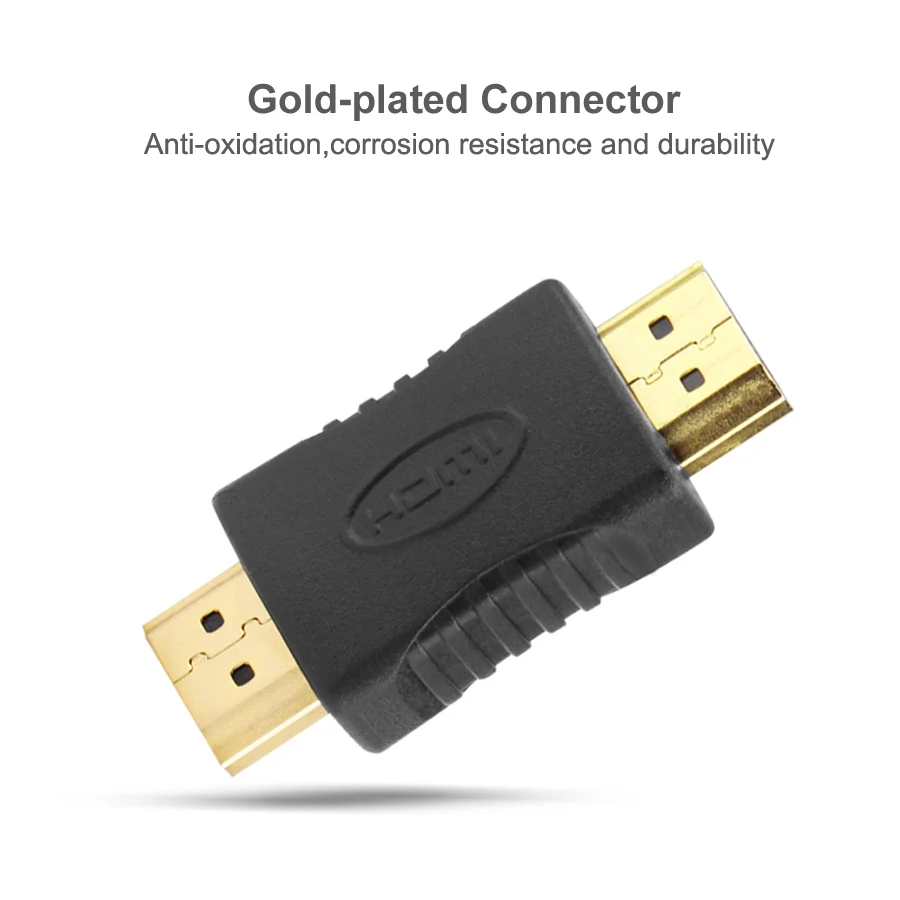 Hdmi-hdmi разъем «Папа-папа» позолоченный 4K HDMI адаптер, преобразователь, удлинитель муфта для ноутбук с HDTV проектор