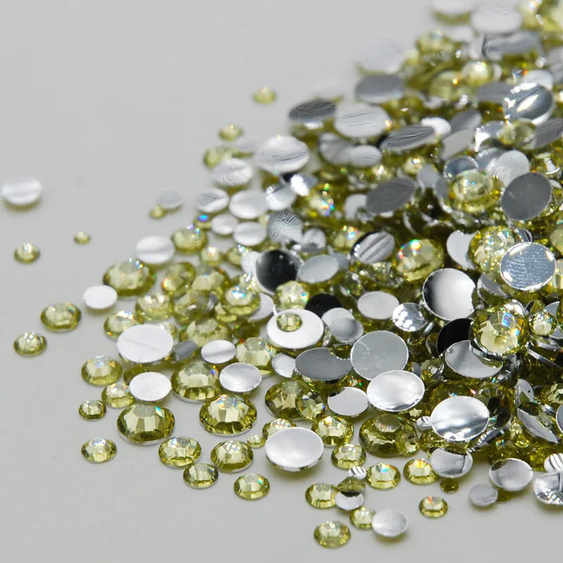 Violet Rhinestone Mixed Sizes Top Quality Non Hotfix Flatback Acrylic Rhinestones For Nail Art Decoration DIY Nail Mix Beads Pins & Pincushions