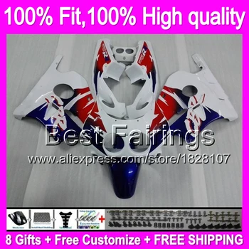 

Blue red Fairing For HONDA Injection CBR250RR MC22 90-99 CBR 250RR Blue 17B1 CBR250 RR 90 91 92 93 94 95 96 97 98 99 +decal