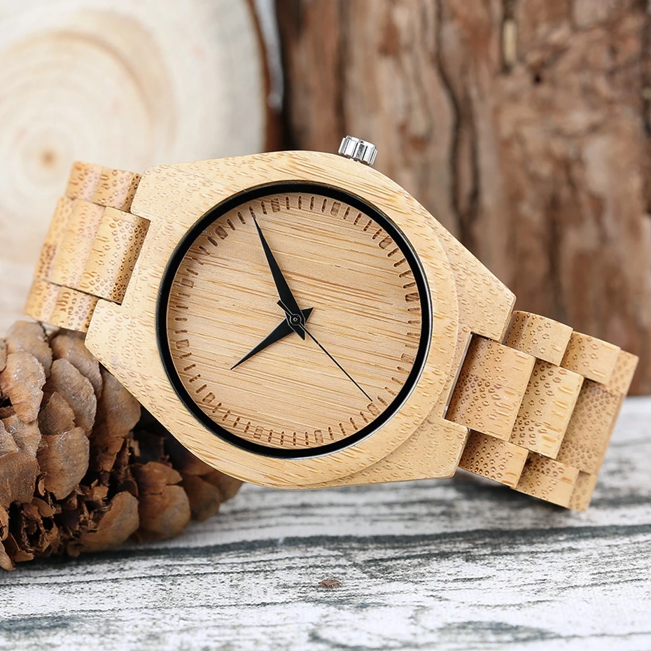 Creative Full Wooden Mens Watches Natural Wood Quartz Wrist Watch Handmade Bamboo Simple Analog Sport Clock Relogio de Madeira 2017 (43)