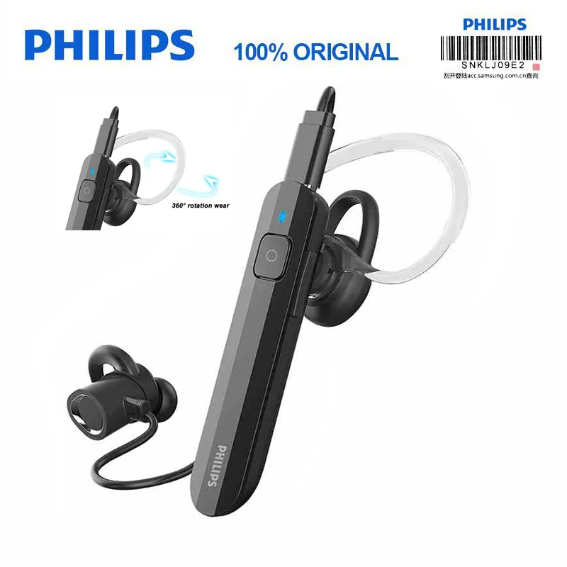 Philips беспроводная гарнитура SHB1633 с Bluetooth 5 0 литий полимерный регулятор громкости