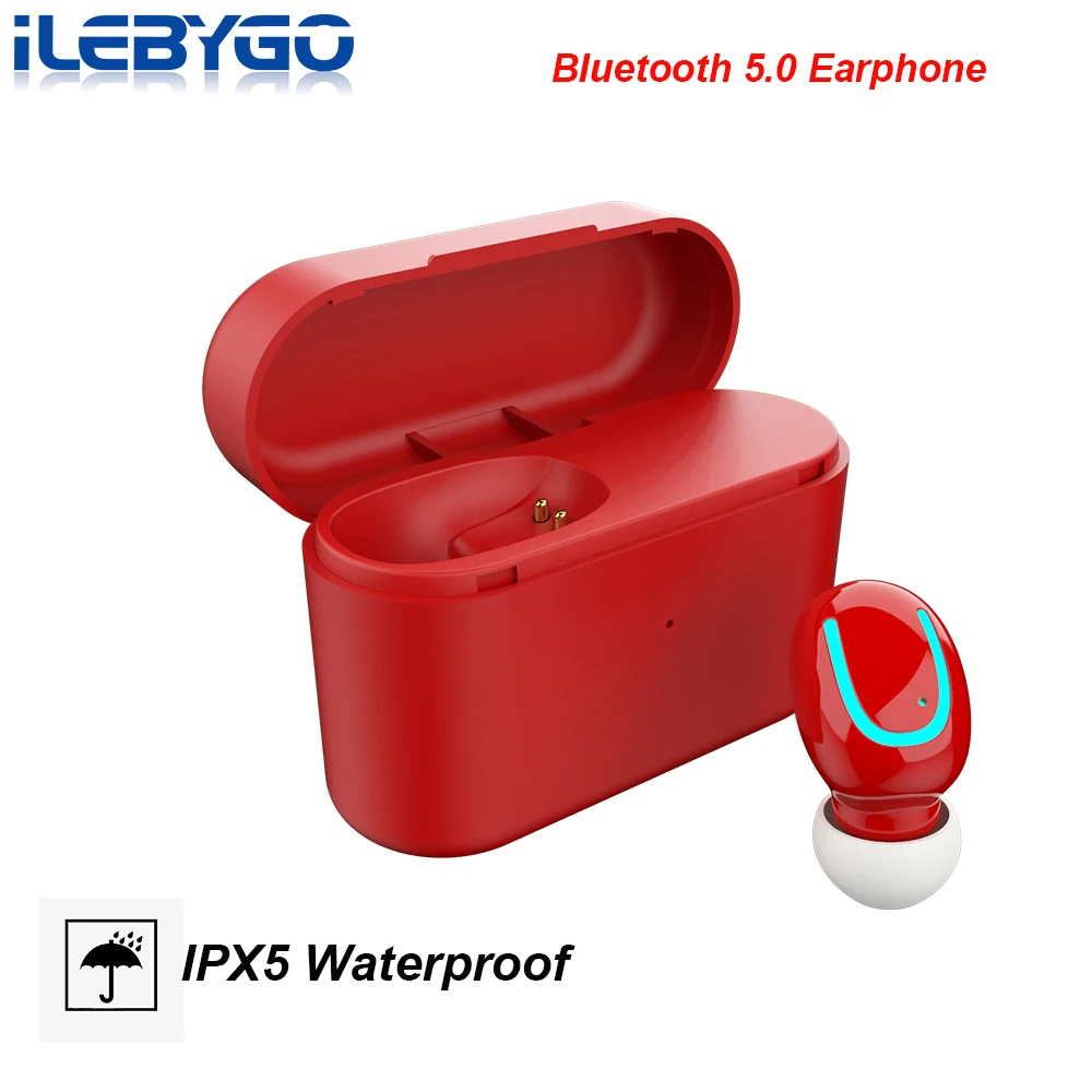 

5pcs/lot Ilebygo Bluetooth V5.0 Earphone TWS Wireless Headset Handsfree Sports Stereo Earbuds Gaming Headset fone de ouvido