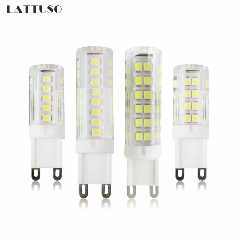

LATTUSO G9 LED Lamp Bulb AC 220V 230V 240V 3W 4W 5W 7W 2835 SMD Ceramic Led light For Chandelier Spotlight Replace Halogen Lamp