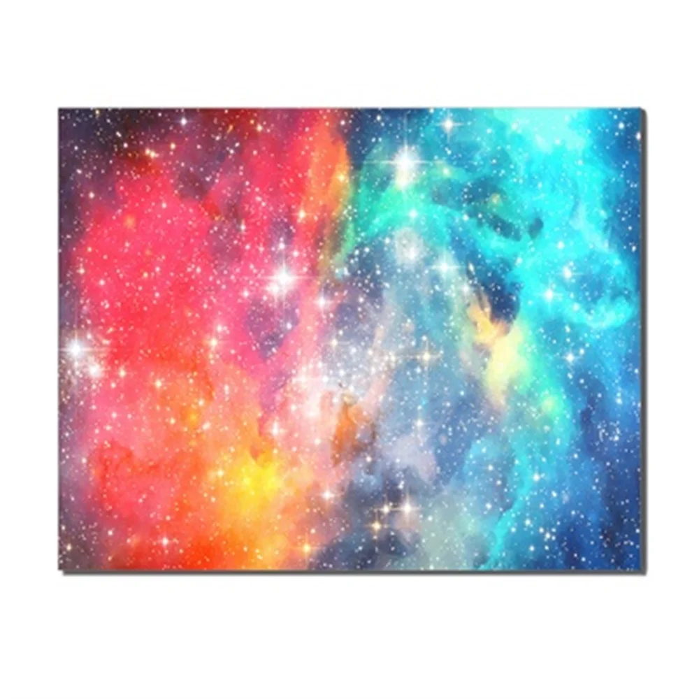 

Modern Oil Painting Science Fiction Universe Light Bokeh Canvas Wall Art For Home Office Living Room Bedroom Decoration No Frame