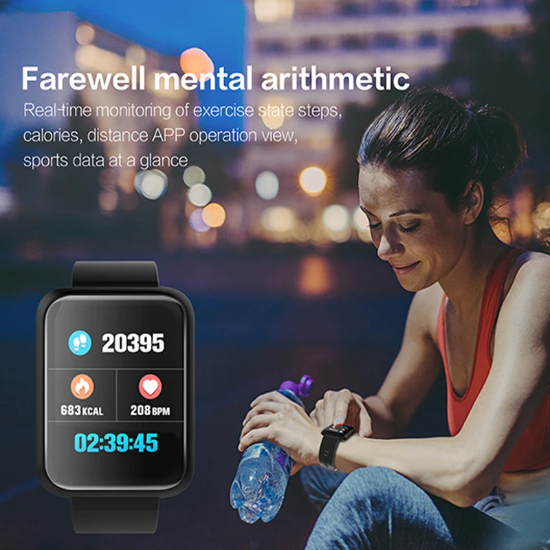

Long standby SmartWatch swim waterproof SMS Alert fitness tracker Activity Tracke smartwatch for android ios Outdoor sport watch
