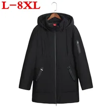 Плюс размер новая мужская одежда с хлопковой подкладкой Зимнее пальто и fertilizer XL пуховое хлопковое пальто 8XL 7XL 6XL Толстая куртка