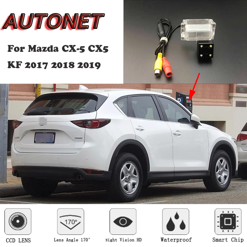 AUTONET HD камера заднего вида ночного видения для Mazda CX-5 CX5 KF CCD/камера или Кронштейн номерного знака