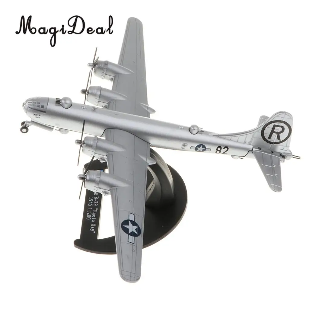 1/200 Diecast WWII US Boe ing B-29 Enola Gay Aircraft - Superfortress Bomber Warplane Model Airplane Toy Collectibles Home Decor