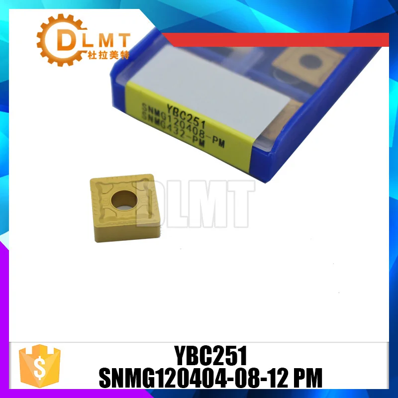 10 шт./компл. SNMG120404-08-12 PM YBC251 токарный инструмент деталь резак Карбид вставляет инструменты лезвие