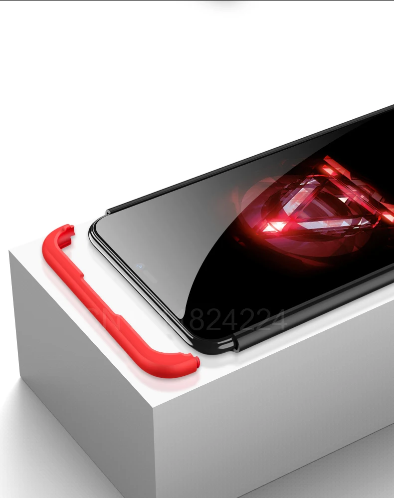 Y81 360 Degree For Vivo Y81 Case Full Body Cover Case PC Hard For Vivo Y81 Y 81 VivoY81 Cases With Tempered Glass 6 (6)