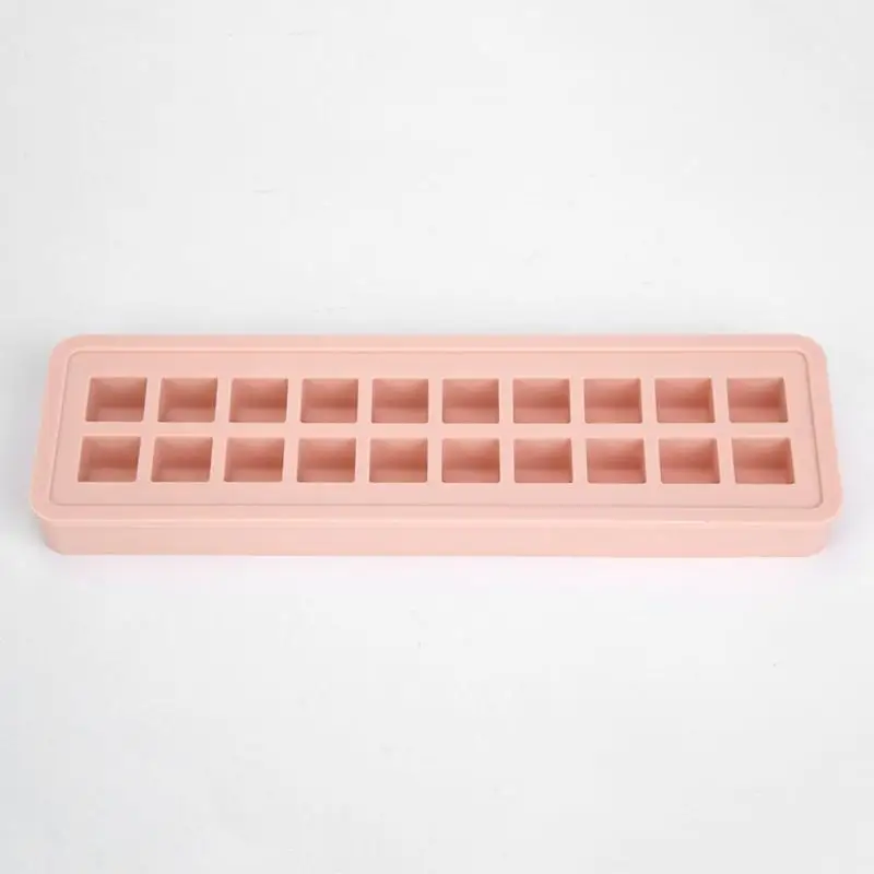 Square Pink Силиконовая 20 отверстий DIY Форма для льда - Цвет: Square Pink