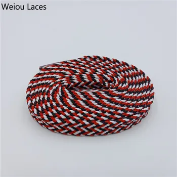 

Weiou Premium Chromatic Colour Striped Bootlace Trend Personality Shoelaces For Casual Sneaker Gym Shoes Latchet Drop Shipping