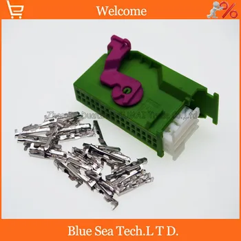 

Green 32 Pin/way 1J0 972 977 D Instrument plug, B5 plug,Auto modified computer connector for Tyco for VW Audi BMW etc.
