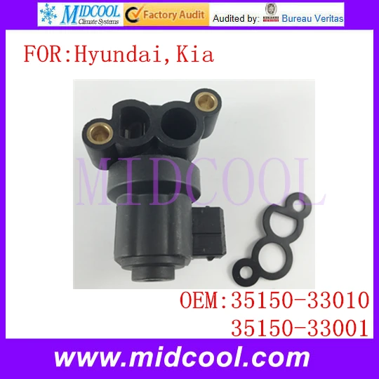 New Auto Idle Air Control Valve use OE NO 35150 33010 35150 33001 for Hyundai Kia