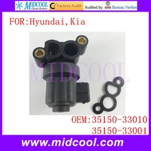 Nuevo Auto Idle Air Control Válvula uso OE NO. 35150-33010, 35150-33001 para Hyundai Kia