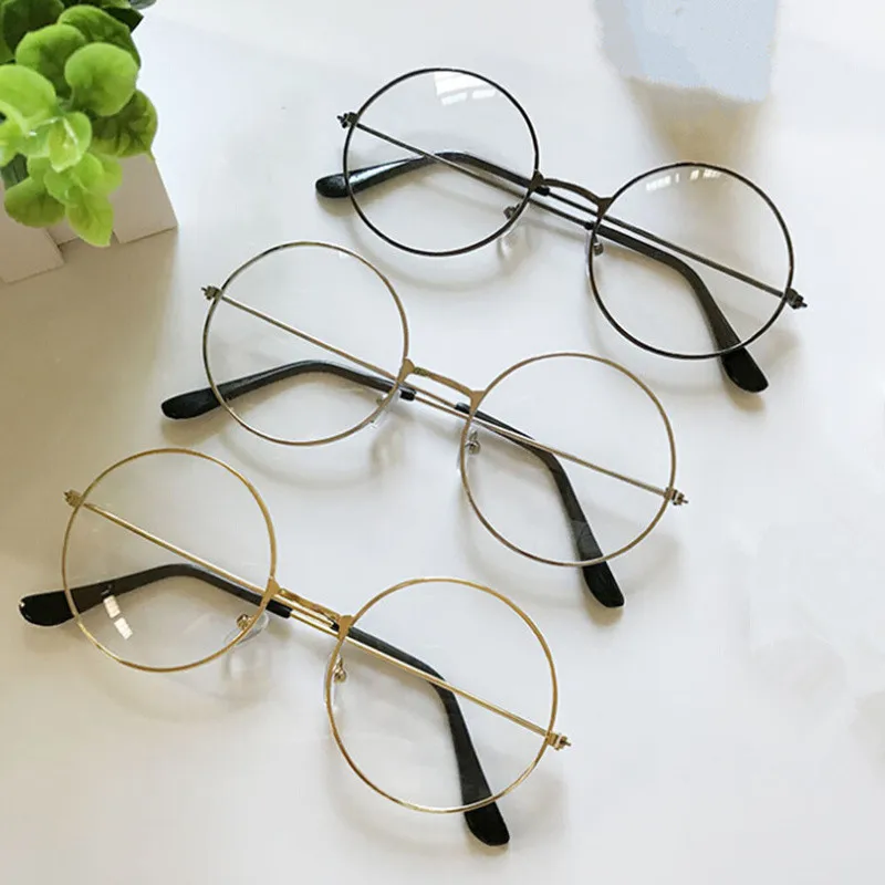 clear round reading glasses