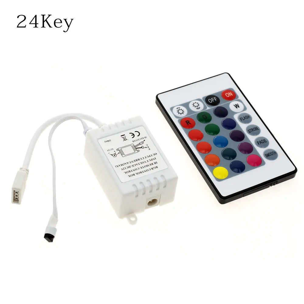 Светодиодный RGB пульт дистанционного управления DC12V мини 44Key/24Key ИК-пульт дистанционного управления для 3528 5050 RGB светодиодная лента