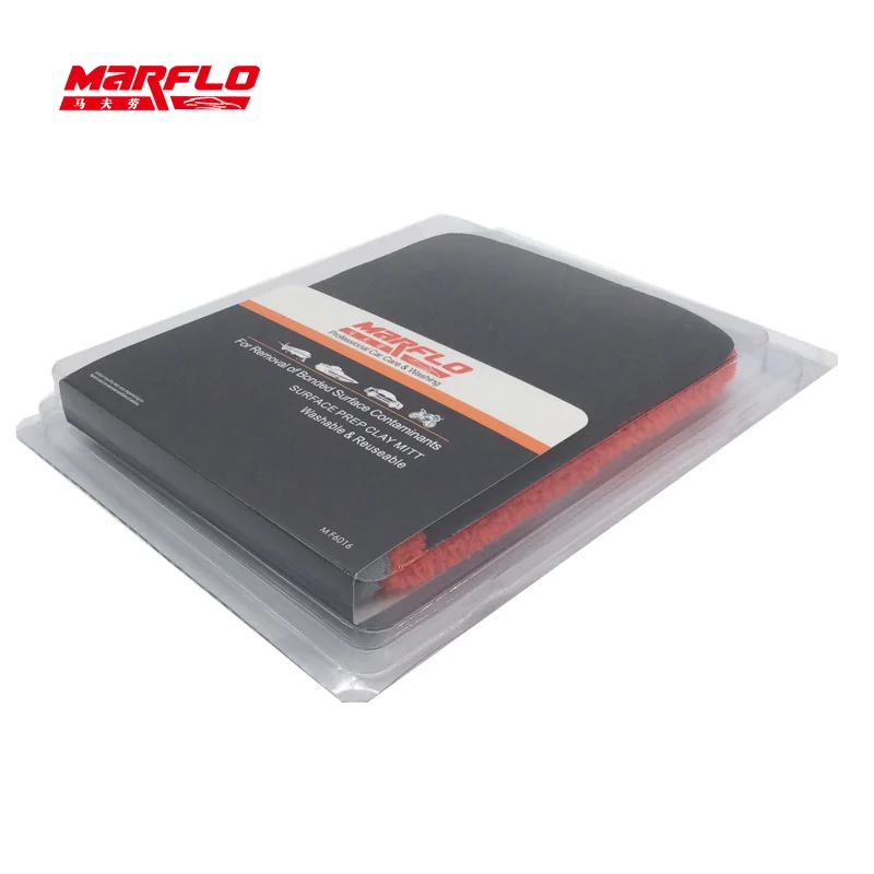 

MARFLO Car Wash Mud Magic Clay Bar on Mitt Microfiber Superfine Fiber Coral Fleece Clother Towel