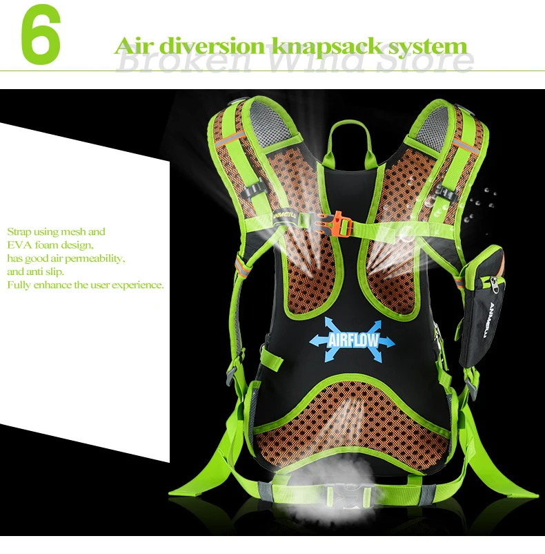 Clearance Anmeilu 18L Cycling Hydration Backpack Waterproof Nylon Bicycle Bag With Rain Cover Bike Water Bag Climbing Hiking Shoulder Pack 22 Clearance Anmeilu 18L Cycling Hydration Backpack Waterproof Nylon Bicycle Bag With Rain Cover Bike Water Bag Climbing Hiking Shoulder Pack 22