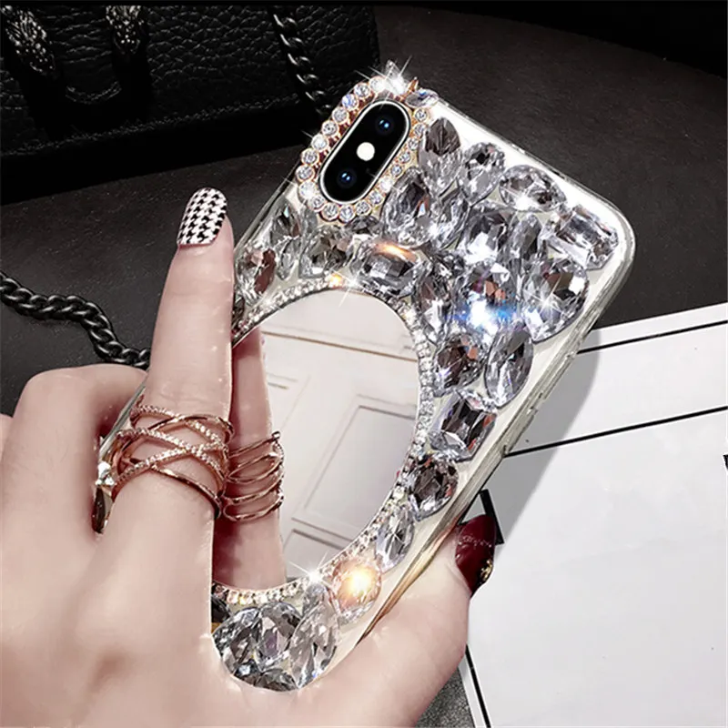 Чехол для телефона Samsung S6 S7 edge S8 S9 S10 Plus Note 5 8 9 роскошная женская зеркальная мягкая