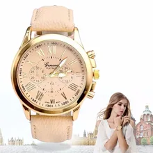 Luxury Girl Women Ladies Dress Watches Leather Band Analog Quartz Wrist Watch