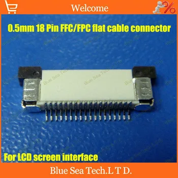 

Free Shipping FPC/FFC connector cable socket 18 pin 0.5mm connector for LCD screen interface of DVD/GPS/MP3/PDA/Phone ect.ROHS