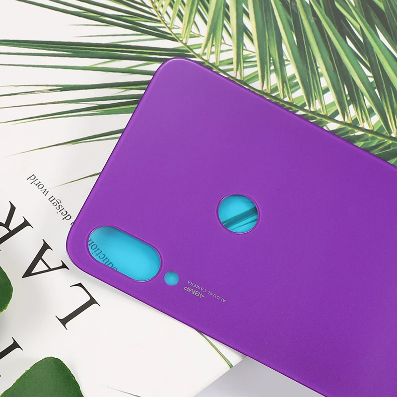 Стеклянная Крышка батарейного отсека для Xiaomi Redmi Note 7 корпуса замена ремонт