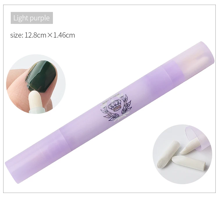 1 шт. 4 мл ручка для удаления лака с ногтей с 3 насадками для ручек маникюрные изделия смягчающее средство для очистки ногтей инструменты для коррекции ногтей 4 цвета - Цвет: Light Purple