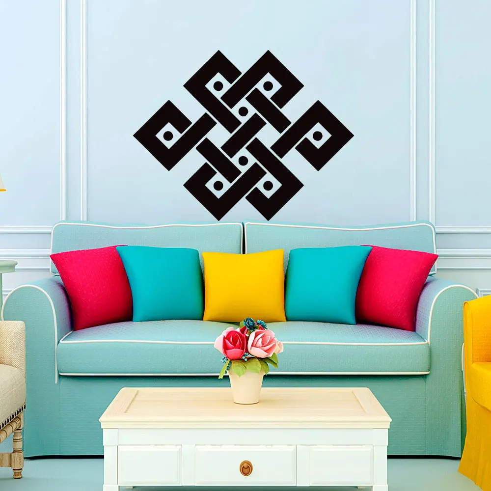 ZOOYOO Geometry Indian Pattern Wall Sticker Living Room Art Vinyl