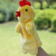 Раннего образования кукла Игрушечные лошадки животных рук Кукольный мультфильм курица Плюшевые Марионетки кукла Игрушки для маленьких детей brinquedo marionetes fantoche