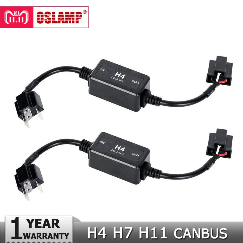 

Oslamp H4/H7/H8/H11/H13/HB3(9005)/HB4(9006) Canbus Wiring Harness Adapter LED Car Headlight Bulb Auto Headlamp Fog Light CANBUS